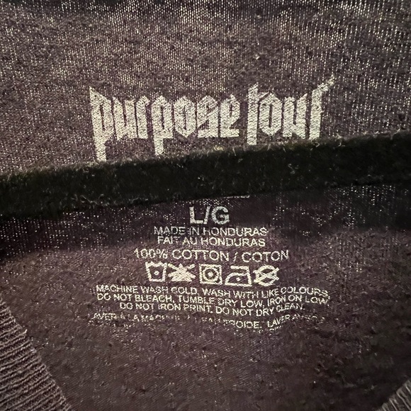 Black Justin Bieber Purpose Shirt - Picture 2 of 4
